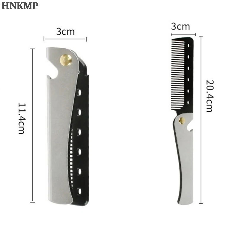 

Portable Folding Pocket Combs For Men Oil Head Portable Beard Combs Hair Styling Product Combs For Man Women