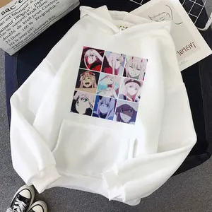 Толстовка женская оверсайз с капюшоном, в стиле аниме