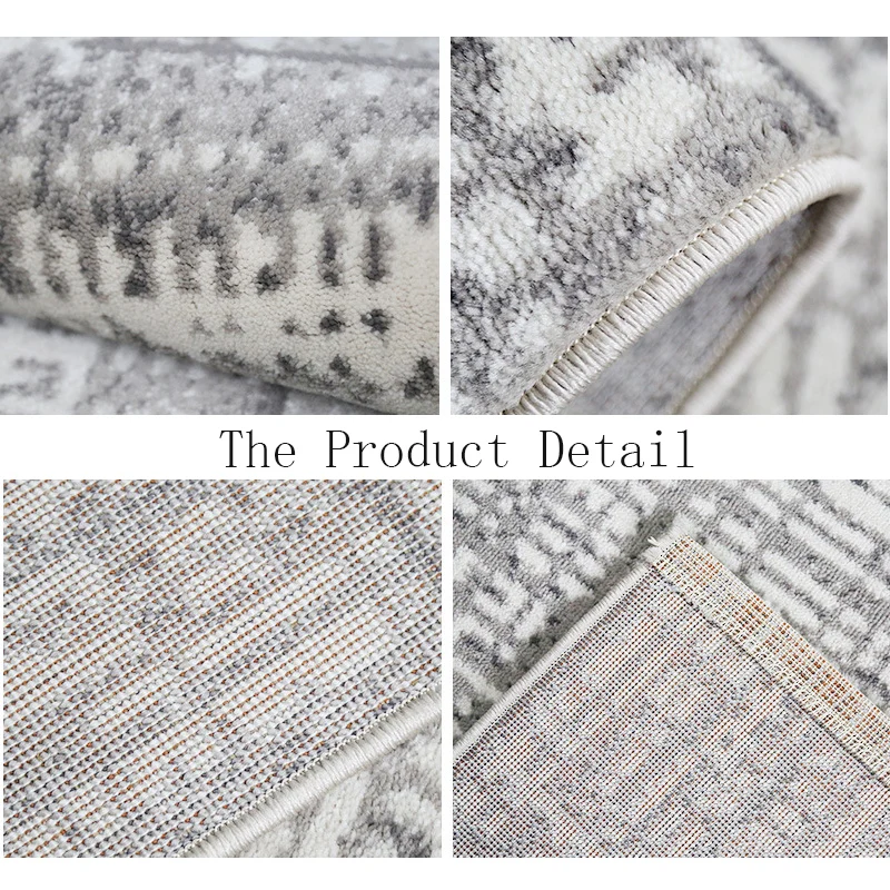 

Nordic Modern Living Room Carpet Household Simple Bedside Bedroom Rug Coffee Table Floor Polypropylene Mat Large Area Blanket