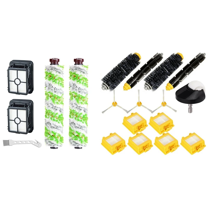 

14 шт. боковая щетка колеса основная щетка фильтр для Irobot Roomba 700 760 770 780 & 2 пакеты для любых поверхностей щетка для домашних животных в рулонах