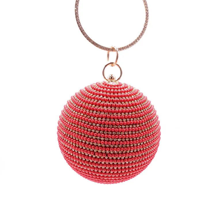 

Round Design Luxury Diamond-studded Cosmetic Bag Classic Ladies Clutch Bag Banquet Dress Dinner Bag Crystal Diamond Handbag