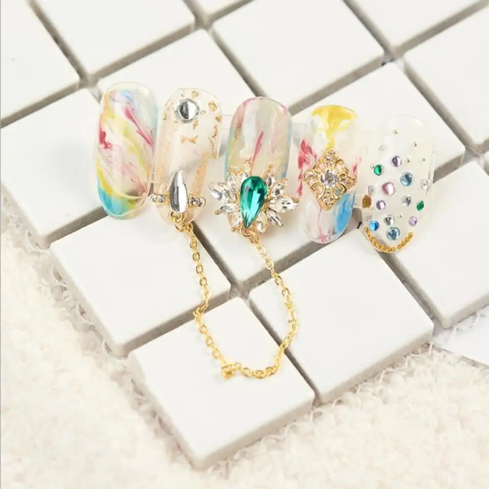 Цепочка для ногтей с подвеской в виде капли | Красота и здоровье