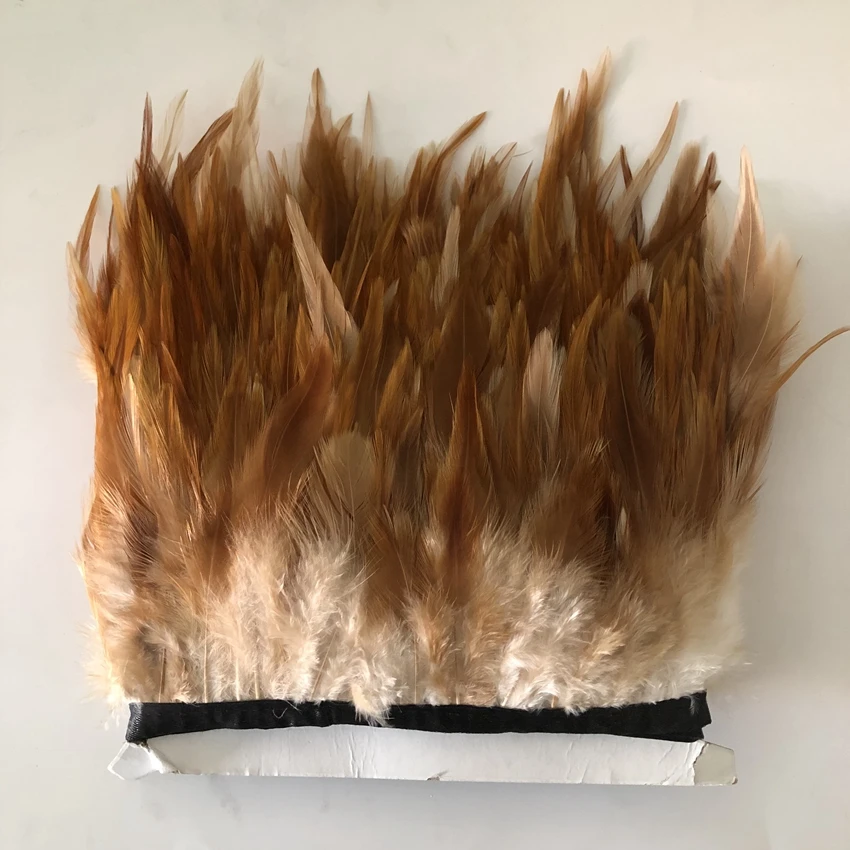 2 м/лот петушиный Куриный хвост листья бахрома отделка перьями 3 5 дюймов