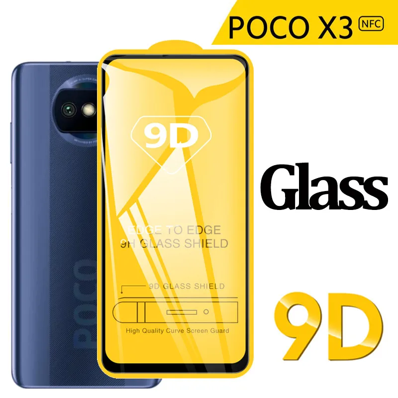 

1-10pcs Poco X3 Glass,Screen Protector For Poco X3 Pro X3 GT NFC Tempered Glass Poco M3 M4 pro 5G Full Cover Poco X3Pro Glasses