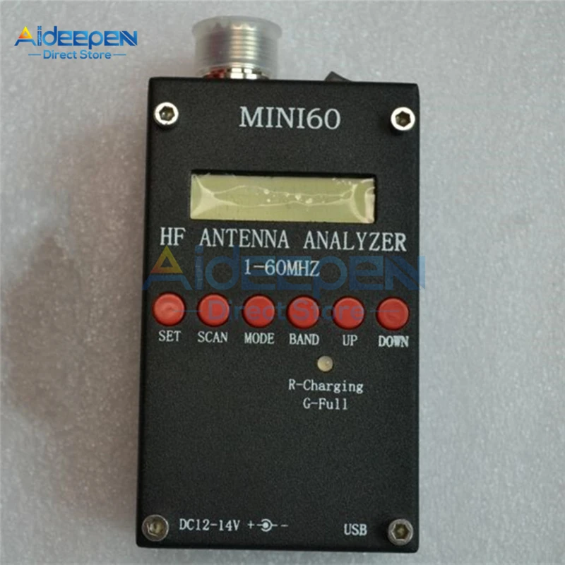 Анализатор антенны Mini60 Sark100 1 60 МГц HF ANT SWR измеритель тестер с Android APP PC для