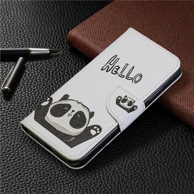 Coque fundas для Xiao mi redmi 7 чехол кожаный бумажник с цветочным узором pouzdro на xio mi xiao mi redmi 7 флип чехол для телефона с рисунком панды