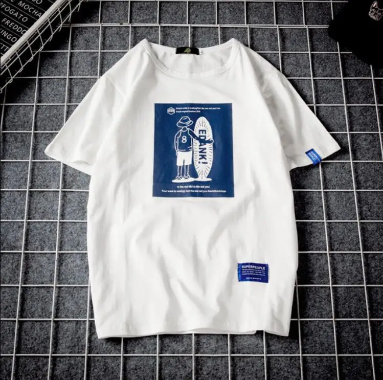 

ZNG 2020 new arrival Printed Men Tshirt O Neck Short Sleeve T Shirt 100% Cotton Top Tees Casual cool TShirt