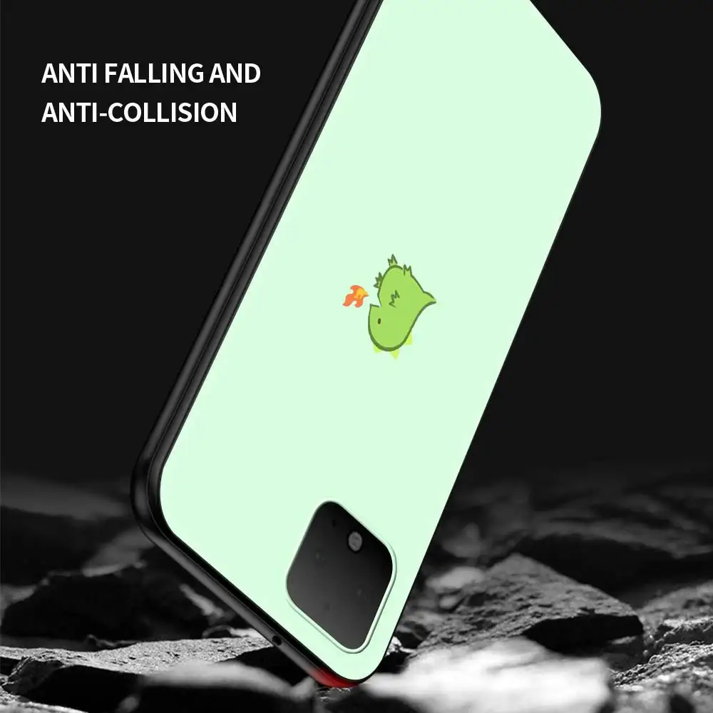 Cute Dinosaur Baby Phone Case for Google Pixel 4a 5G 5 4XL Soft TPU Caso for Pixel 4A Back Cover Google 4 5 Silicon Cases Coque