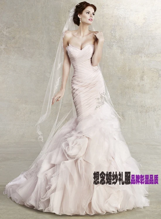 

free shipping 2018 Floor-length Ruffles Seconds Fashion Brides Long Mermaid Bridal Formal Gown mother of the bride dresses