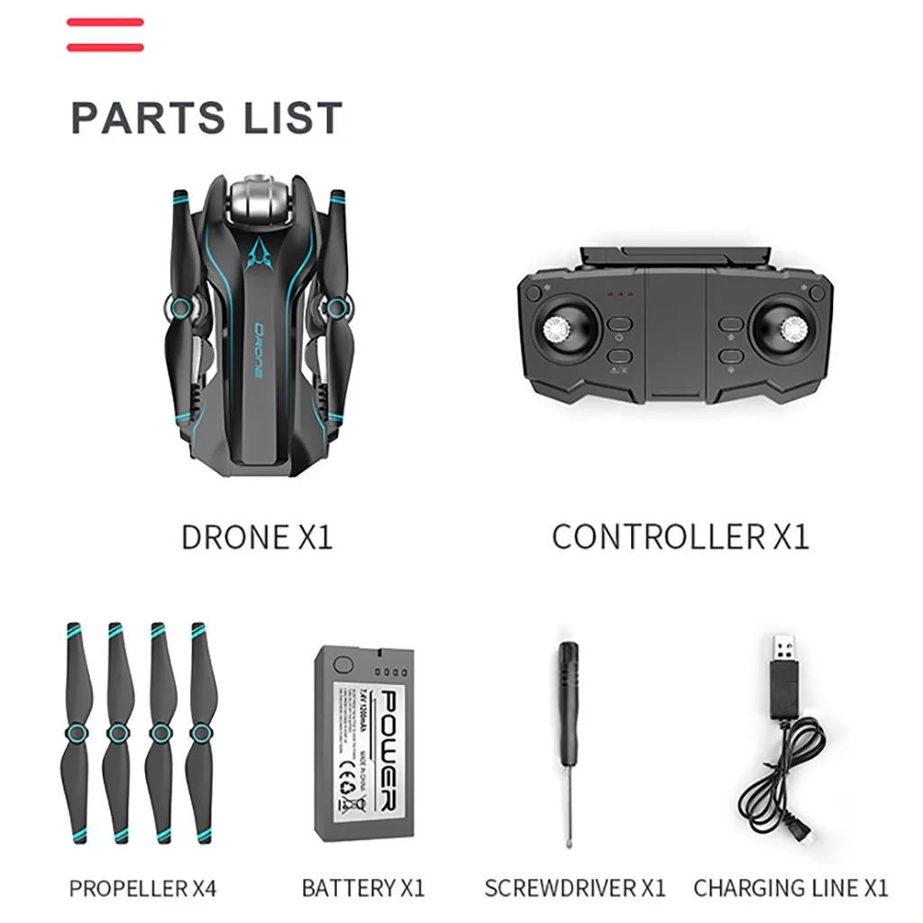 2 4G 4K OpticalFlow следующая двойная камера траектория полета FPV Радиоуправляемый