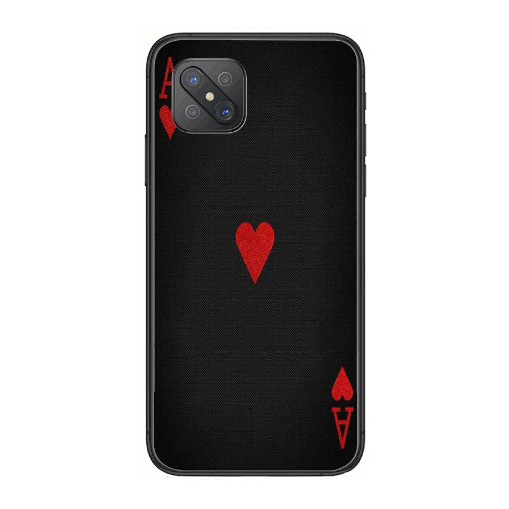 

Poker Personality Fashion Phone Case cover For OPPO A91 9 83 79 92s 5 F9 A7X Reno2 Realme6pro 5 black tpu cell cover