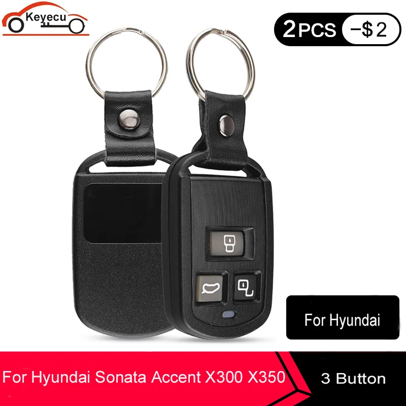KEYECU Новый Сменный дистанционный чехол для ключа автомобиля Fob 3 кнопки Hyundai Sonata