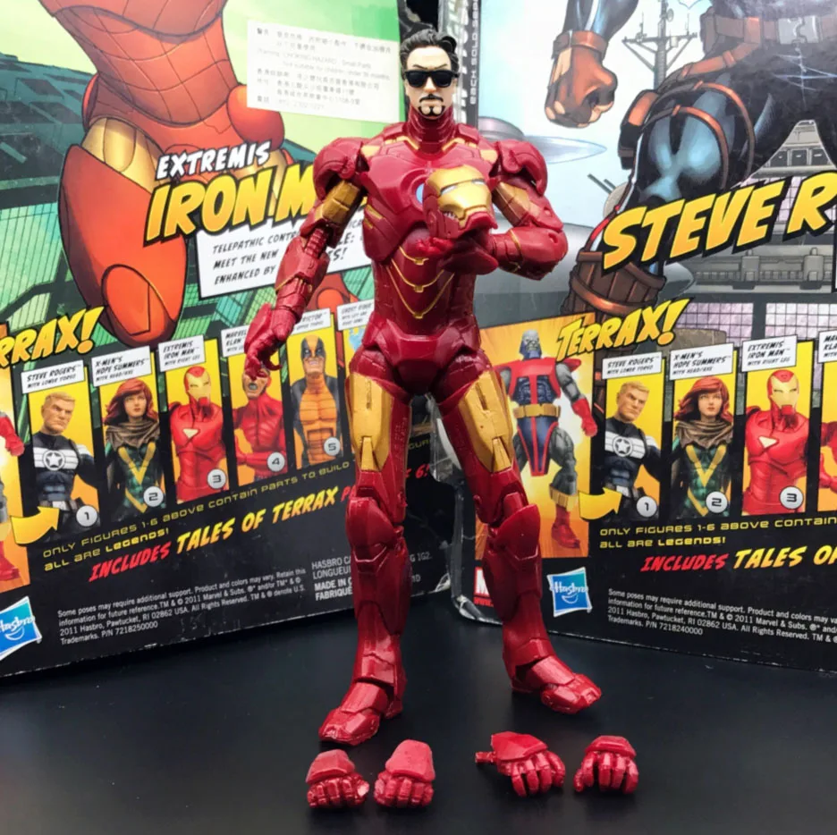 Marvel Legends Железный человек МК 4 солнцезащитных очков Броня Мстители " фигурка свободная
