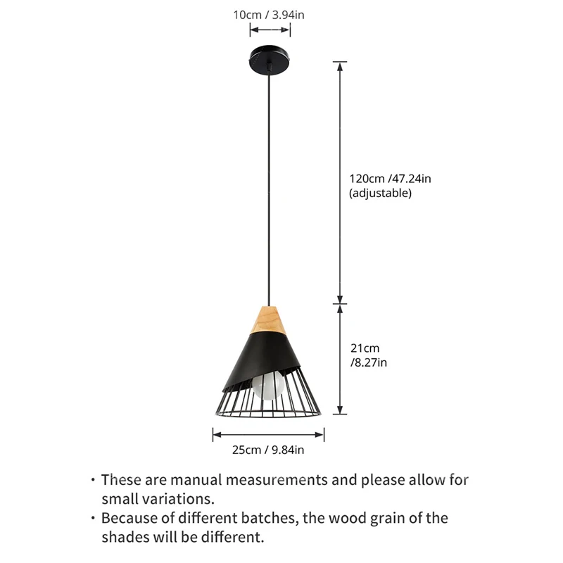 

LED Wood Pendant Light Bedroom Living Room Decoration Hang lamp 90-260v Restaurant Kitchen Hanging Lamp Indoor Lighting Fixture