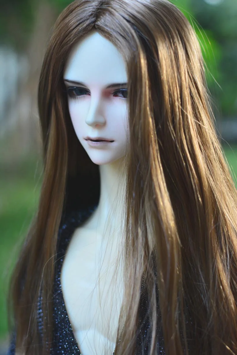 Новинка 2018 1/3 8-9 дюймов BJD супер кукольный парик модный длинный стиль волосы из