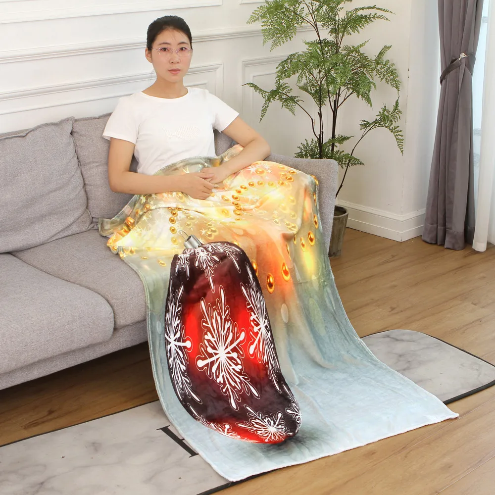 OUNEED Christmas Blanket Flannel Fabric Sofa Bed Blanket 150x200CM Office Children Towel Portable Car Travel Cover Blanket#45