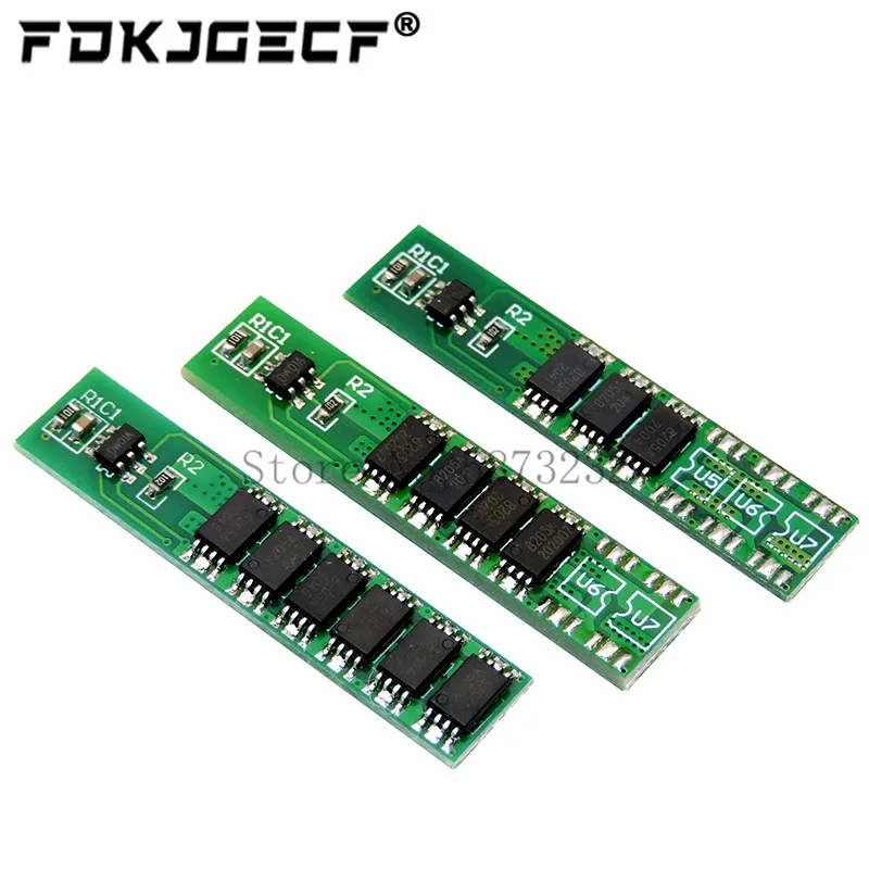 Защитная плата аккумулятора 1S 7.5A 10A 15A 3 7 V Li-Ion 3MOS 4MOS 6MOS BMS PCM для литиевой батареи 18650