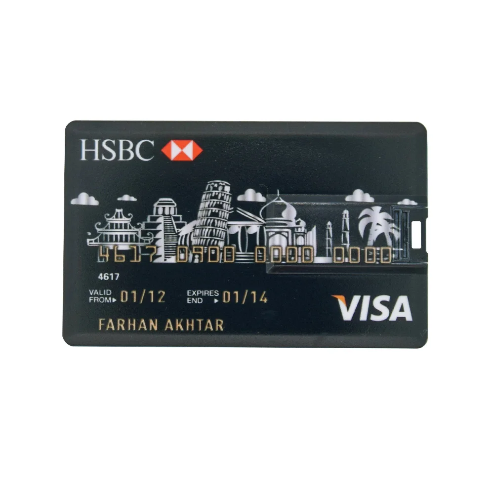 Банковская карта USB 2 0 флэш накопитель кредитная флеш 64 ГБ 4 8 16 32 Флешка памяти