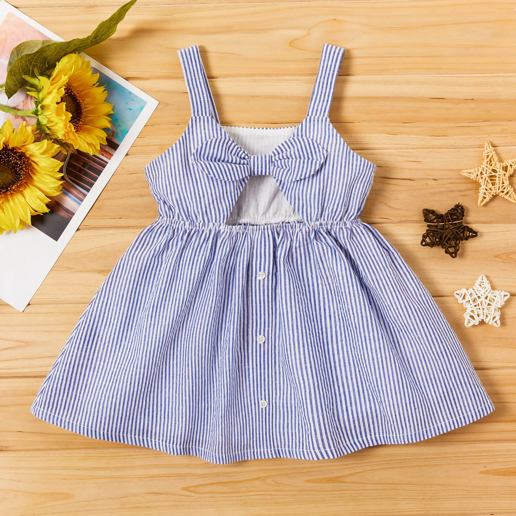 

Baby / Toddler Strappy Striped Dress