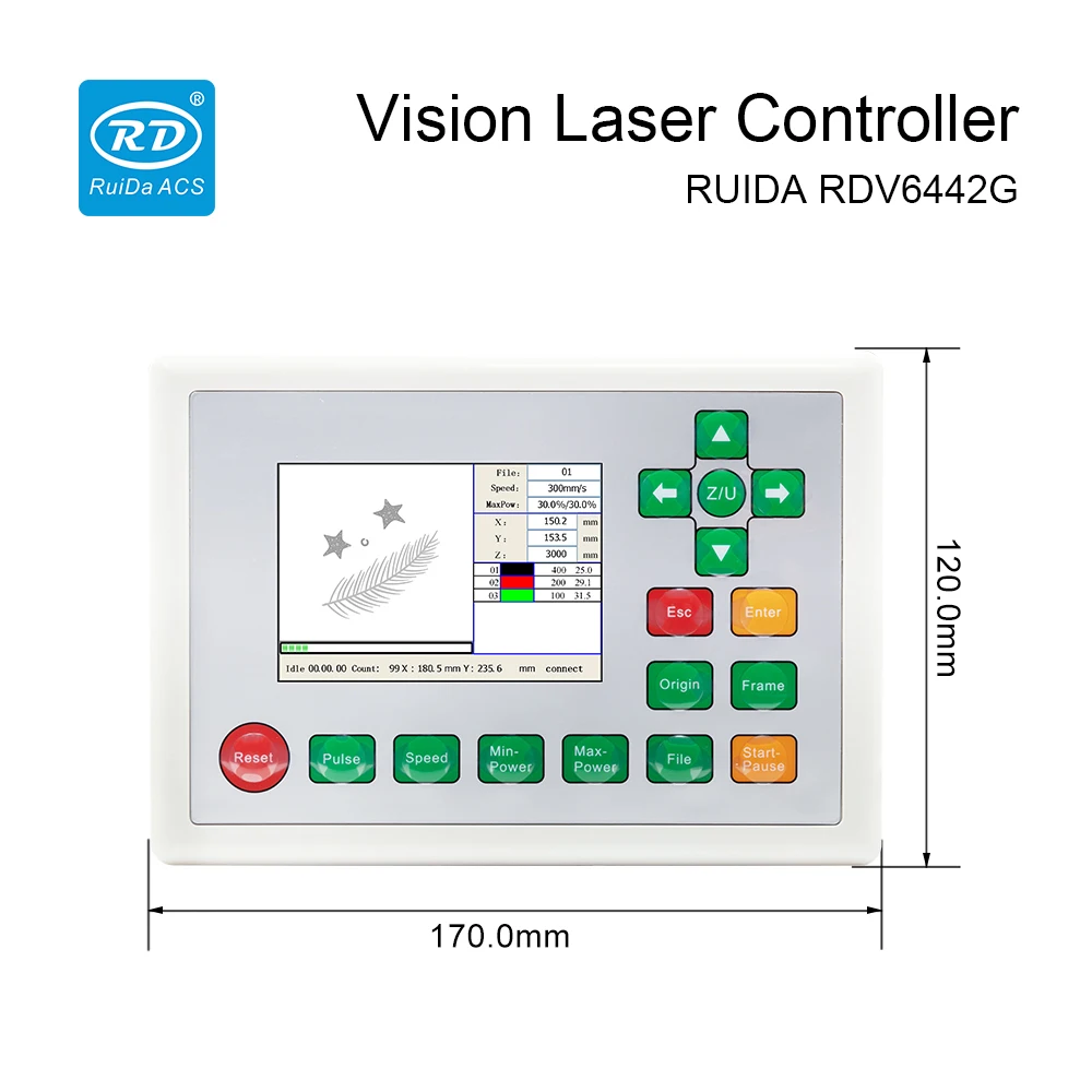 Ruida RDV6442G небольшой видение лазерной резки Управление Карты Системы лазерный