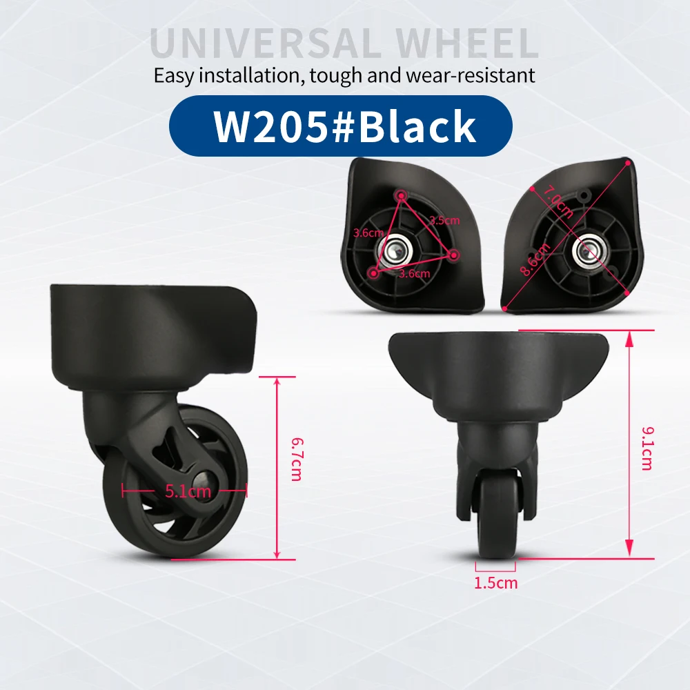 TANGYIPIN RACKLAND Suitable for trolley case wheel accessories suitcase luggage repair parts universal wheels customization