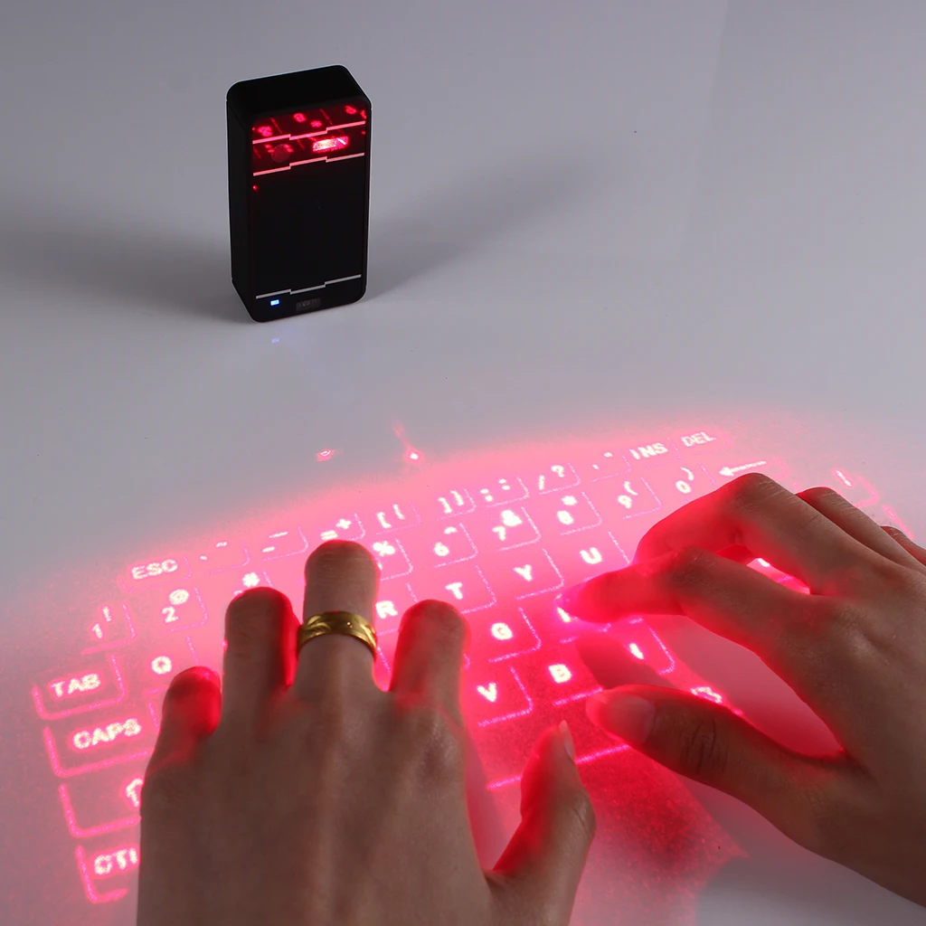 F1 Bluetooth лазерная клавиатура беспроводная Виртуальная проекционная клавиатура портативная для IPhone Android смартфон Ipad планшет ПК ноутбук