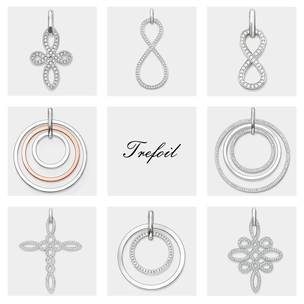 Подвеска бесконечная вечность любовь Узелок круги модные ювелирные изделия из