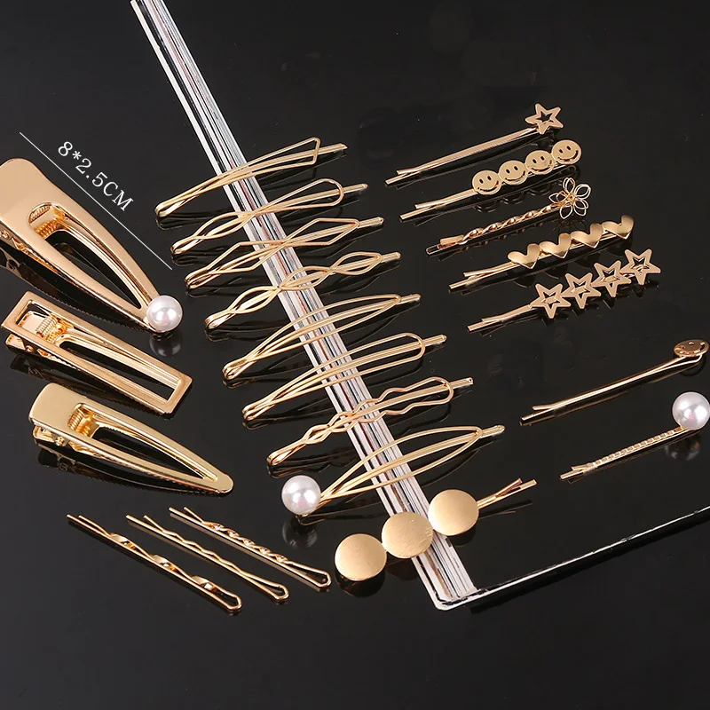 Золотая заколка с надписью сделай сам металлическая шпилька Корейская версия