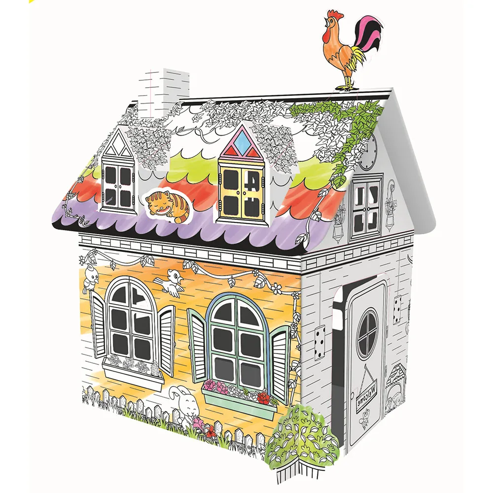 Детские игрушки для рисования Diy цветные граффити дома с 6 цветными игрушечные