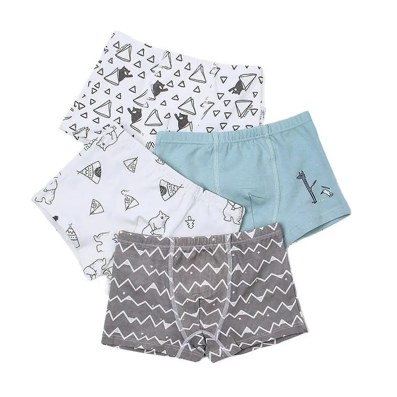 2 шт. упак. Новое Детское хлопковое нижнее белье с плоской подошвой для мальчиков