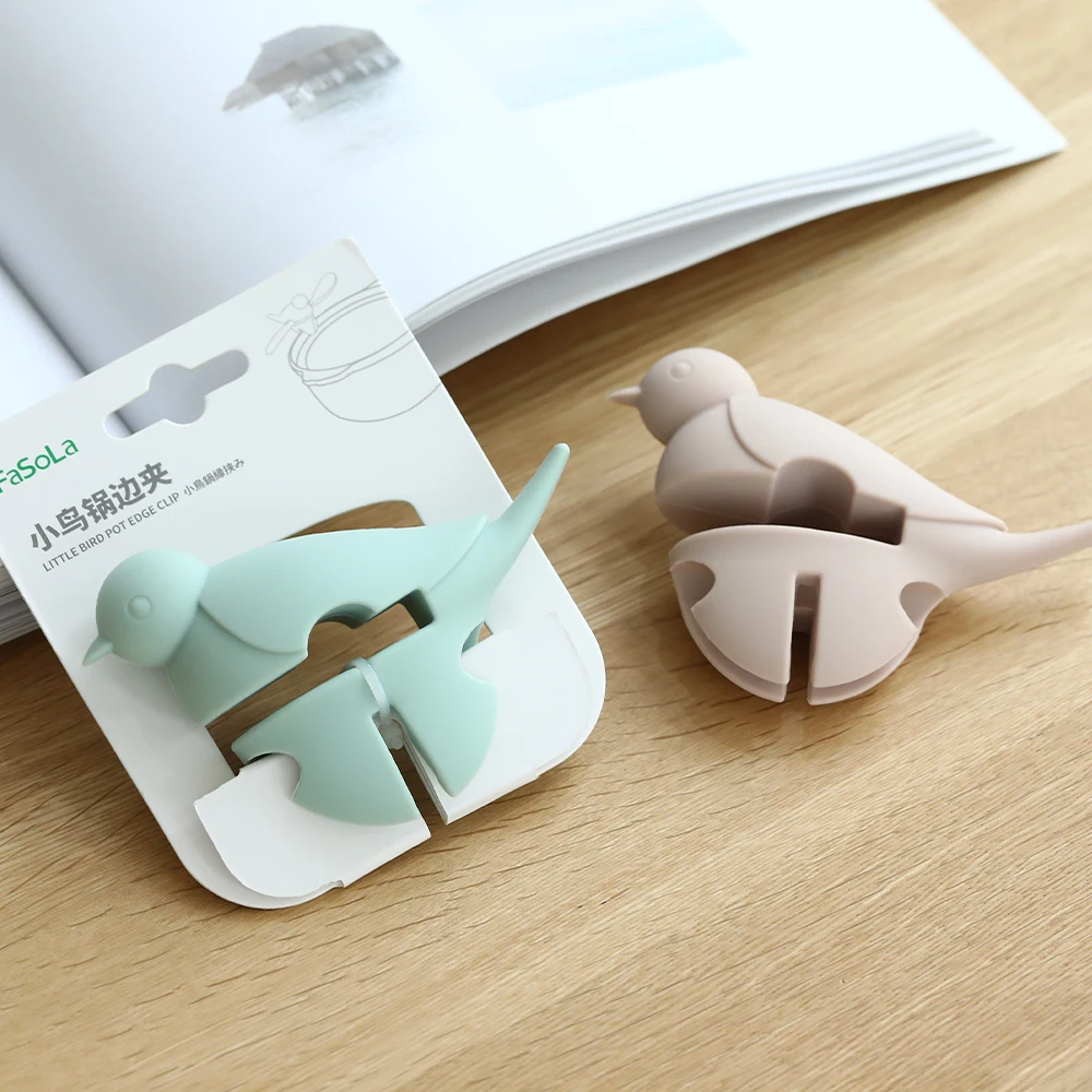 Силиконовые боковые зажимы для кастрюль держатель ложки крышка кастрюли