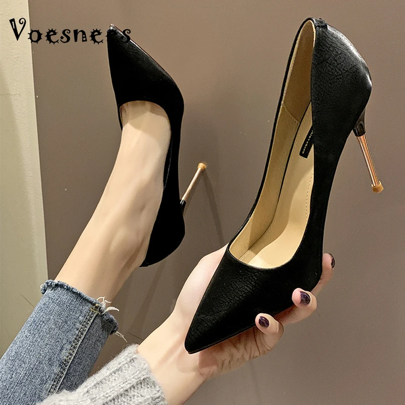 

Voesnees Women Shoes Female Pumps 2020 Spring and Autumn New Temperament Pointed Toe High Heels 10cm Stiletto Ladies Party Shoes