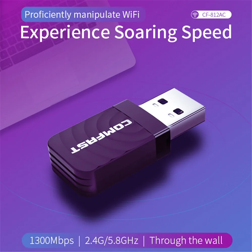 

1300Mbps Mini USB Wifi Adapter Dual Band 2.4G/5.8G Wifi Network Card antenna Wireless AC wifi Adapter for Windows 7/8/10 Mac OS