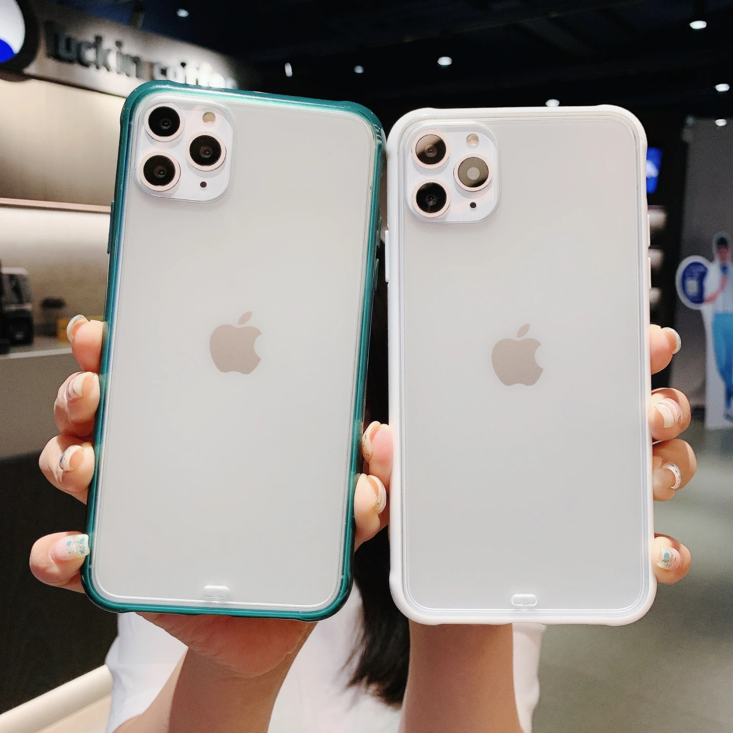 IMIDO простой и яркий край IPhone чехол для 11pro Max / X Xrxs 7 8p 6 6sp прозрачный