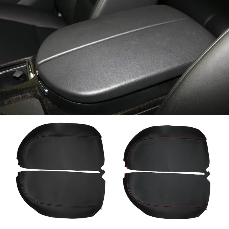 

Soft Leather Armrest Cover For Acura MDX 2007 2008 2009 2010 2011 2012 2013 Car Center Control Armrest Box Surface Cover Trim