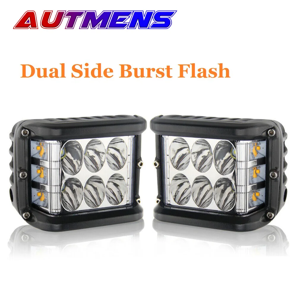 Осветительная Светодиодная панель autmen 2 шт. стробоскоп для вождения автомобиля