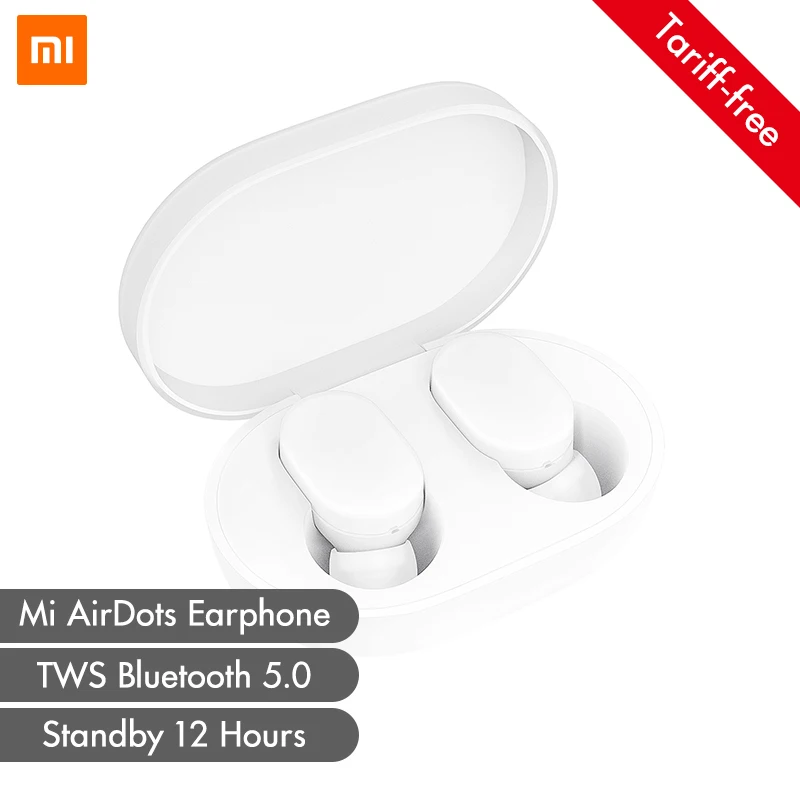 Xiaomi mi AirDots TWS Bluetooth наушники беспроводные наушники вкладыши наушники гарнитура с mi c и зарядной док станцией Молодежная версия