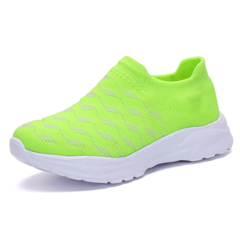 Spring Kids Sock Sneakers Lightweight Flying Weaven Slip-On Shoes For Boys Girls School Sports Running Trainers Toddlers Shoes