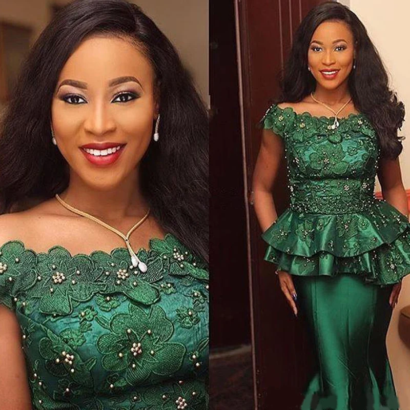 Кружевные Официальные Вечерние платья в нигерийском стиле Турция 3D Цветочная