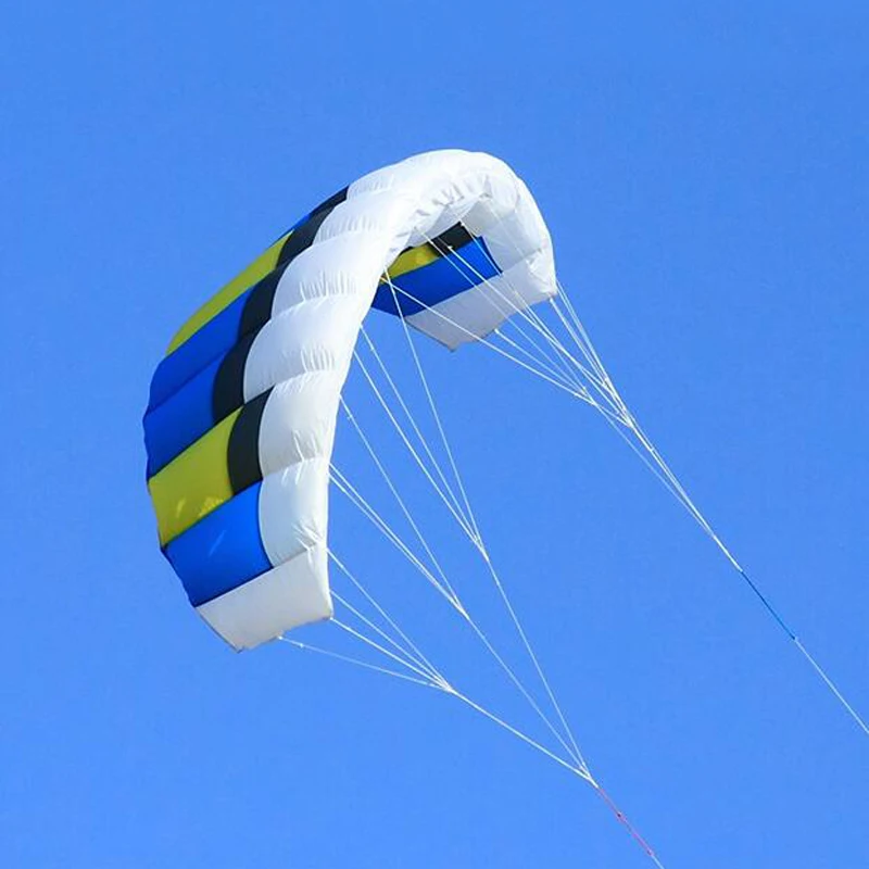 

free shipping dual line kites for adults flying rainbow sports beach stunt kite outdoor kitesurf power parachute cerf volant