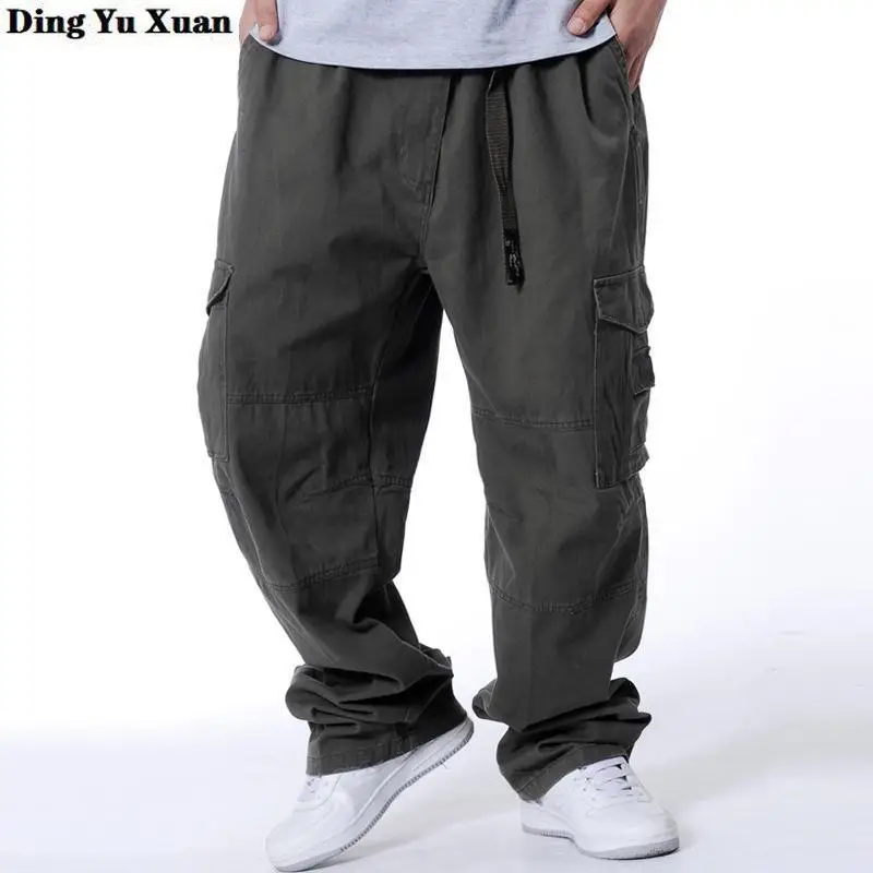 Мужская модная обувь в стиле хип хоп Уличная широкие брюки для мужчин свободный