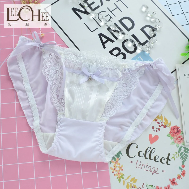 Сексуальное кружевное нижнее белье в японском стиле для девушек золотистое