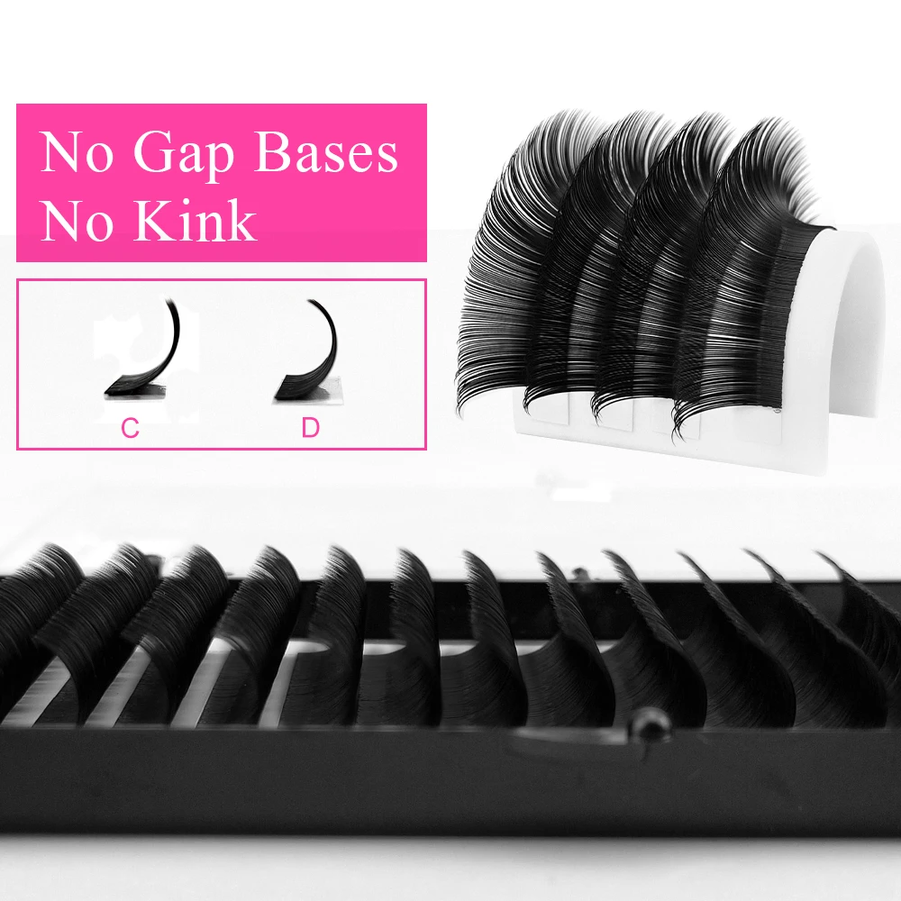 

Abonnie 16 Rows Individual Eyelash Extension Faux Mink Eyelashes Thick Natural False Eyelashes Classic Eyelash Extension Cilia