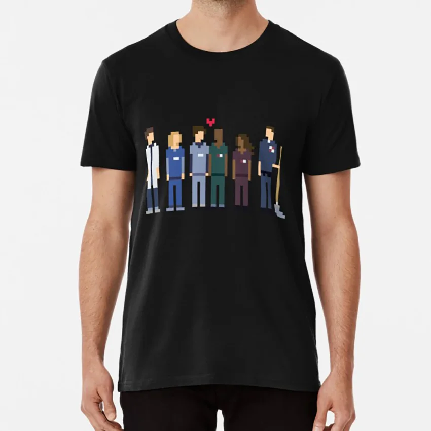 Все любимые доктора. Футболка doctors tv scrubs 8 bit pixel hipster clever | Мужская одежда