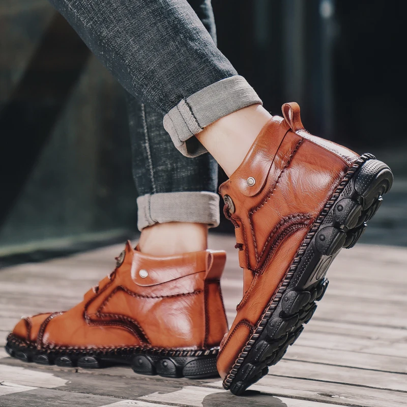 

Спортивная повседневная обувь на каждый день повседневные мужские туфли для прямоугольным каблуком; Zapatos Casuales кожа модные кроссовки; Мужск...