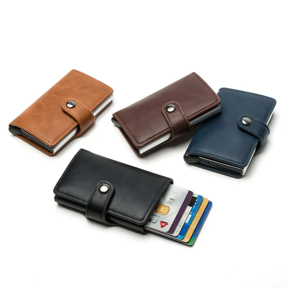 

Fashion Card Holder Aluminium Credit Card Holder Men Women Metal Wallet for Card ID Holders Business Card Package RFID Protector