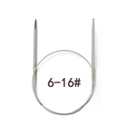 1 шт. 1,8-5 мм Нержавеющаясталь круговой Вязание иглы DIY вязание крючком крючки Иглы Ткацкий станок инструмент для дома и сада 80 см в длину