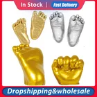 Детская 3D форма для отпечатков рук и ног, набор для литья порошкового пластыря, отпечаток рук, подарок на память о росте ребенка