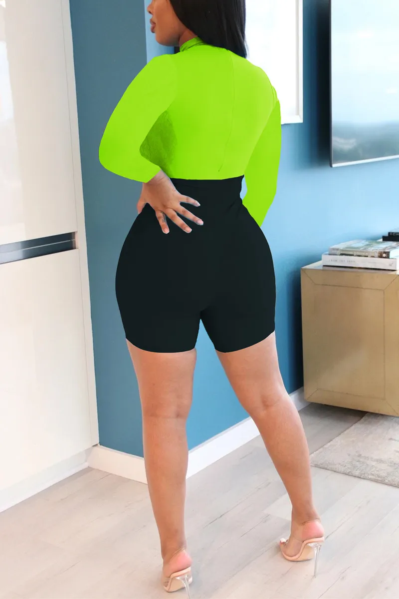 

Fashion Women Playsuit Sexy Skinne Female Heart Print Streetwear Casual Jumpsuit Bodysuit