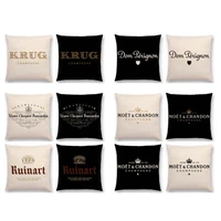1pcs pillowcase british style hotel sofa cushion letter pattern pillowslip pillow cover polyester printing home decor